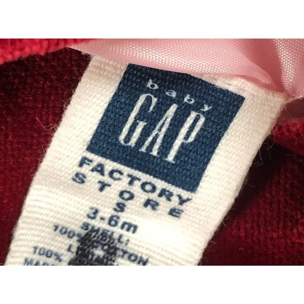 GAP BABY GIRL VELVET VINTAGE DRESS SIZE 3/6M